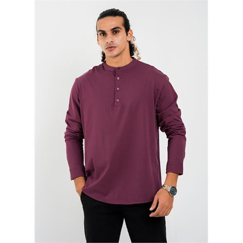 Mandarin Collar L/S T-Shirt