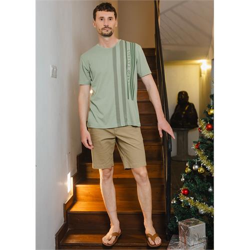 Mens Detailed Crew Neck T-shirt