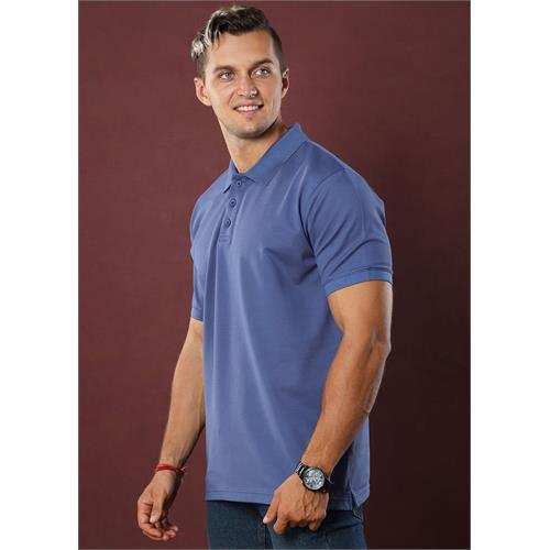 Pigeon Blue Polo T-Shirt (Regular Fit)