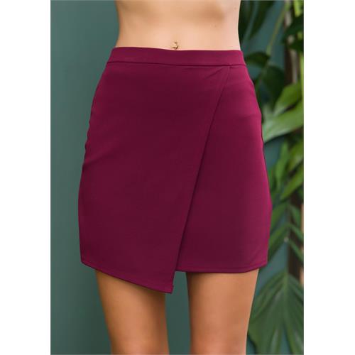 Asymmetrical hem skirt