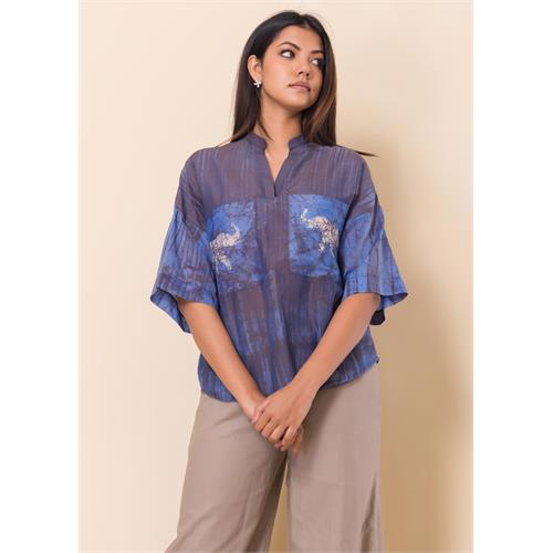 Batik Elephant Printed Top