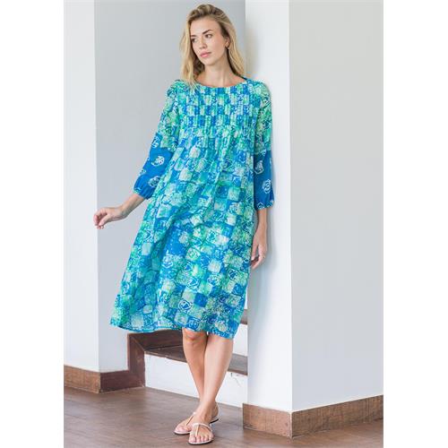 Batik Pintuck Dress