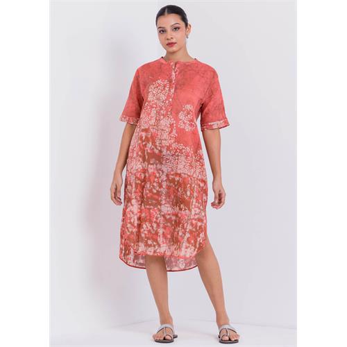 Batik Two Side Slit Dress