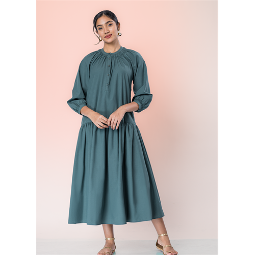 Drop Waist Midi Dress