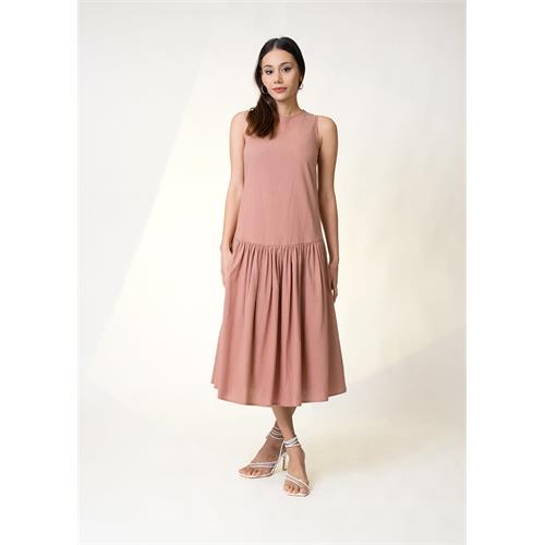 Drop Waist Midi Dress
