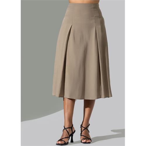 High waisted skirt with pleats