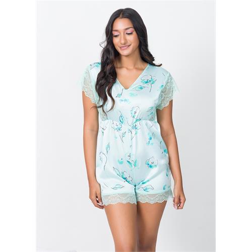 LACE DETAIL NIGHT ROMPER