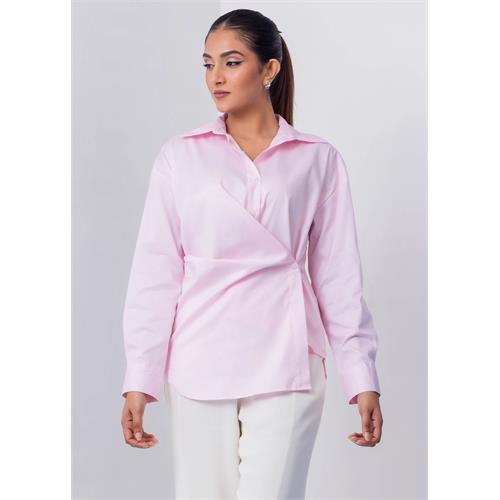 Long Sleeve Blouse With Side Detail