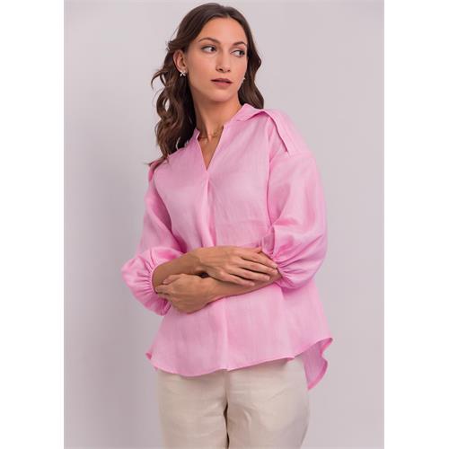 Loose Fitted Blouse With Puff Sleeves