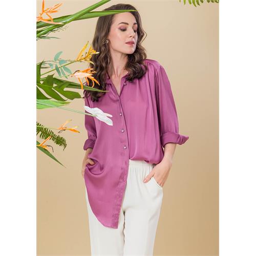 Oversized Satin Shirt