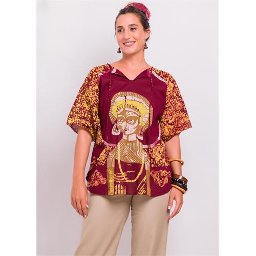 Potrait Batik Caftan Top