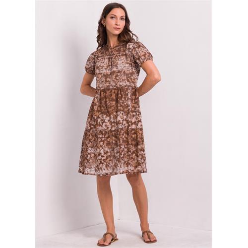 Puff Sleaved Batik Dress