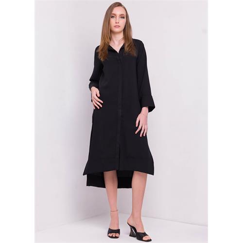 Shirt Dress With Concealed Placket