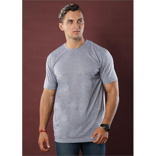 Slate Grey Crew Neck Tee (Slim)