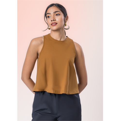 Sleeveless Basic Crop Top