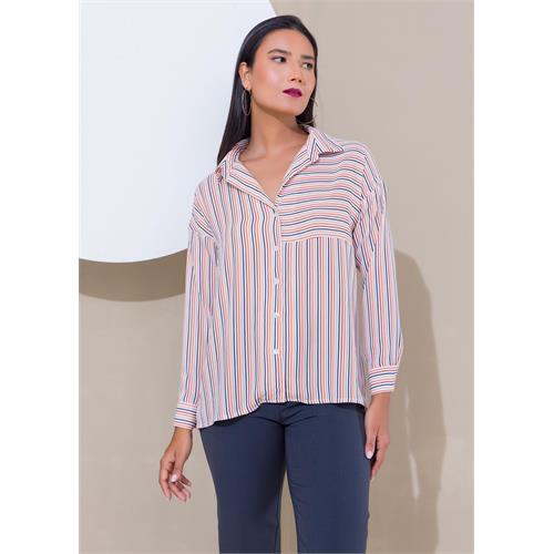 Stripe Pattern Blouse