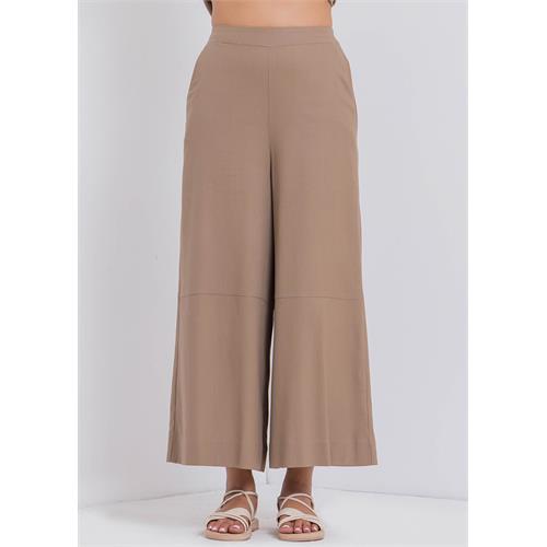 Wide Leg Pant With Cut & Sew Panel