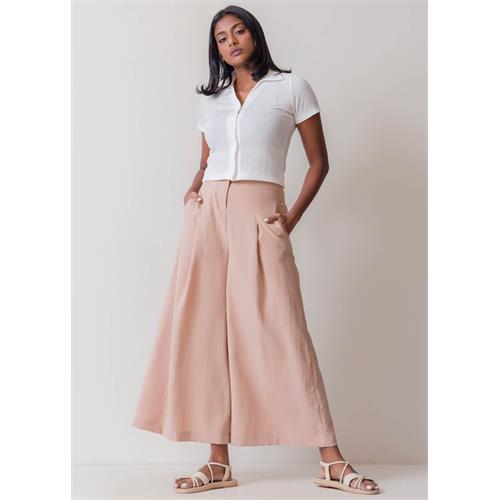 Wide Leg Pant With Pleats