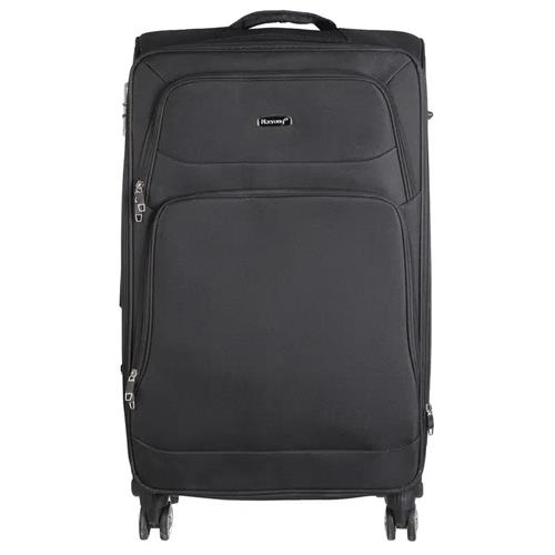 Naeroug Textile Trolley Travel Bag, 20Inch Black N516-20