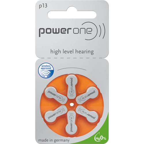 PowerOne P13 Hearing Aid Battery (6 Batteries pack)