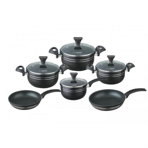 Harvest 10 Pcs Cookware Set 3351 [Supports Induction Cooktops]