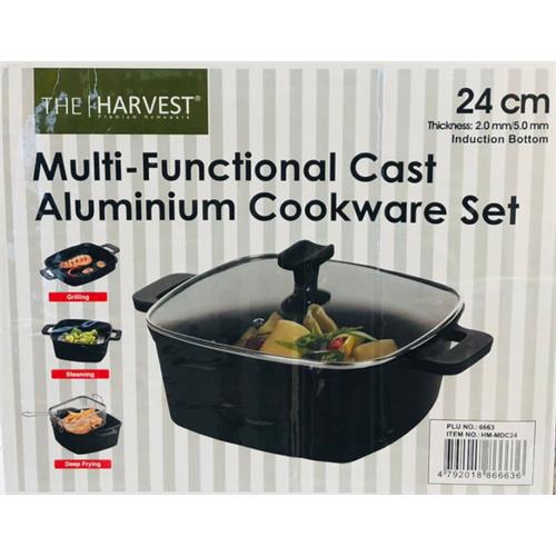 Harvest Multi-Functional Cast Aluminium Cookware Set [Supports Induction Cooktops]