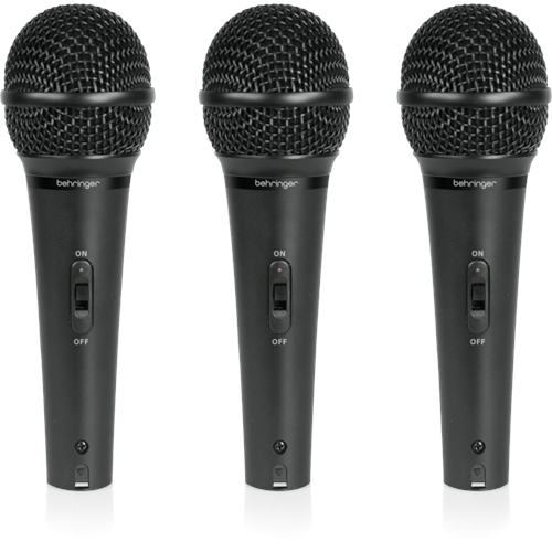 Behringer Dynamic Cardioid Vocal and Instrument Microphones (Set of 3) XM1800S