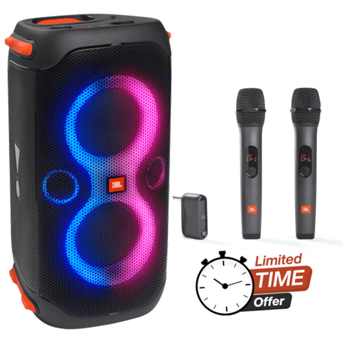 JBL Partybox 110 + JBL Wireless Microphone Bundle Offer