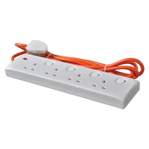 Orange 10M Extension Cord Trailer socket