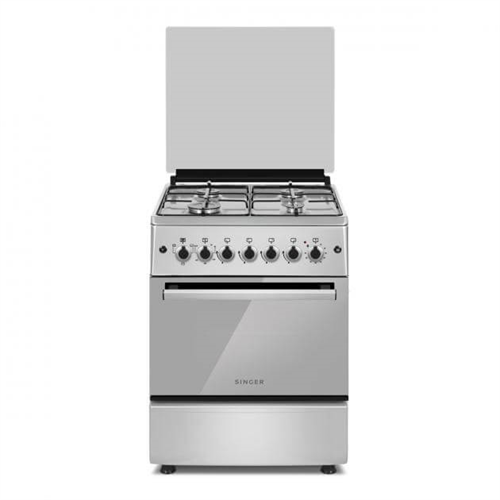 Singer Freestanding Oven With 4 Gas Burners 62L- GCE-8404