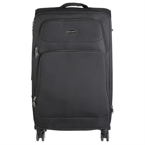 Naeroug Textile Trolley Travel Bag, 24Inch Black N516-24