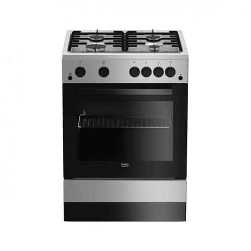 Beko Freestanding Gas Oven With 4 Gas Burners 67L B-FSGT62111DSL