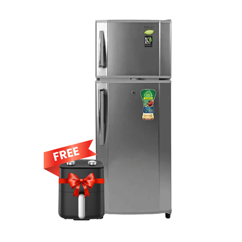 Singer GEO Refrigerator 2 Doors, 225L (Silver) GEO-242D-SV FREE Suga ActiFry 4L Manual Air Fryer SMAF-5004