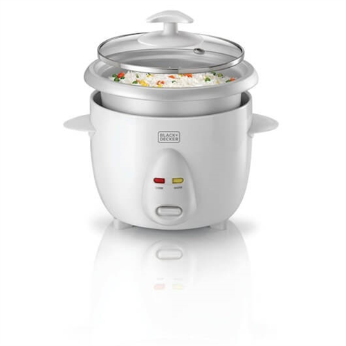 Black and Decker 0.6L Automatic Rice Cooker With Glass Lid RC650-B5