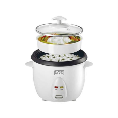 BLACK+DECKER 1.0L Non-Stick Rice Cooker With Glass Lid RC1050-B5