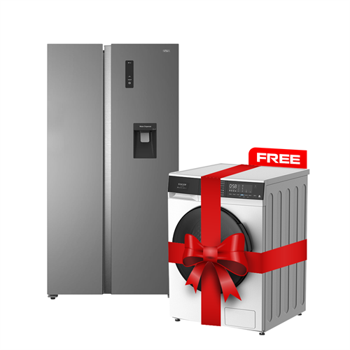 Sisil Inverter Refrigerator 612L (SL-SBS-612L) + FREE Singer 12Kg Front Load Washing Machine (SWD-MFM120)