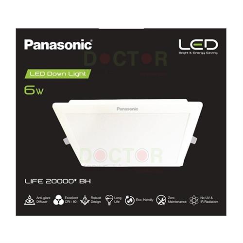 Panasonic LED DL Square 6500K 6W