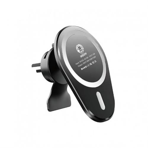 Green 15W Wireless Magnetic Car Charger