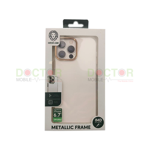 Green Lion Metallic Frame Case for iPhone 13 Pro Max