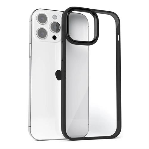 iPhone 16 Pro Back Cover Case with Black Frame