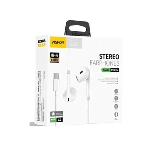 ASPOR A237 Stereo Earphone