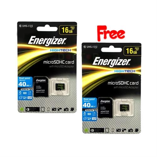 Energizer 16GB MicroSD Card Buy 1 Get 1 FREE