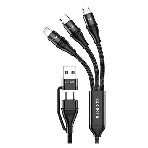 Kakusiga KSC-989 Zhousi Series 6-in-1 Multi-function Charging Cable