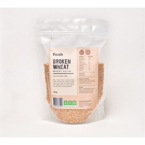 Finch Wheat Dalia (Broken Wheat) 500g