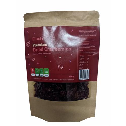 Finch Dried Cranberries 250g