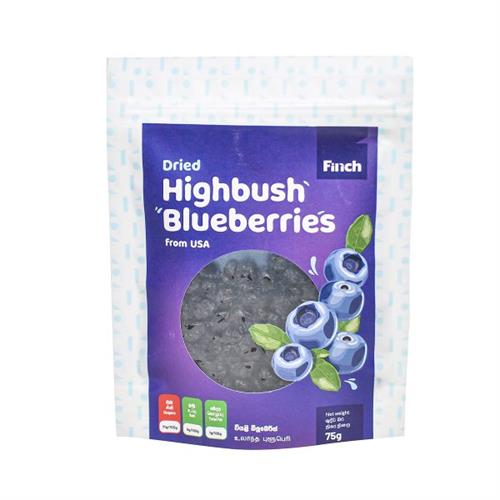 Finch Dried Highbush Blueberries 75g