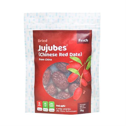 Finch Dried Jujubes (Chinese Red Dates) 75g