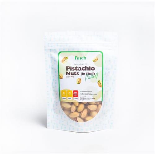 Finch Pistachio Nuts In Shell 75g