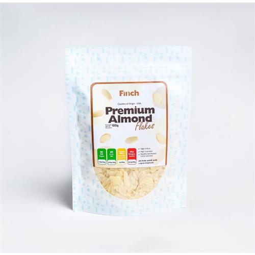 Finch Premium Almond Flakes 100g