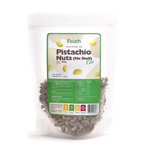 Finch Raw Pistachios No Shell 250g